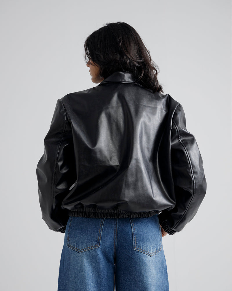 Cropped Harringon Jacket (blavk)