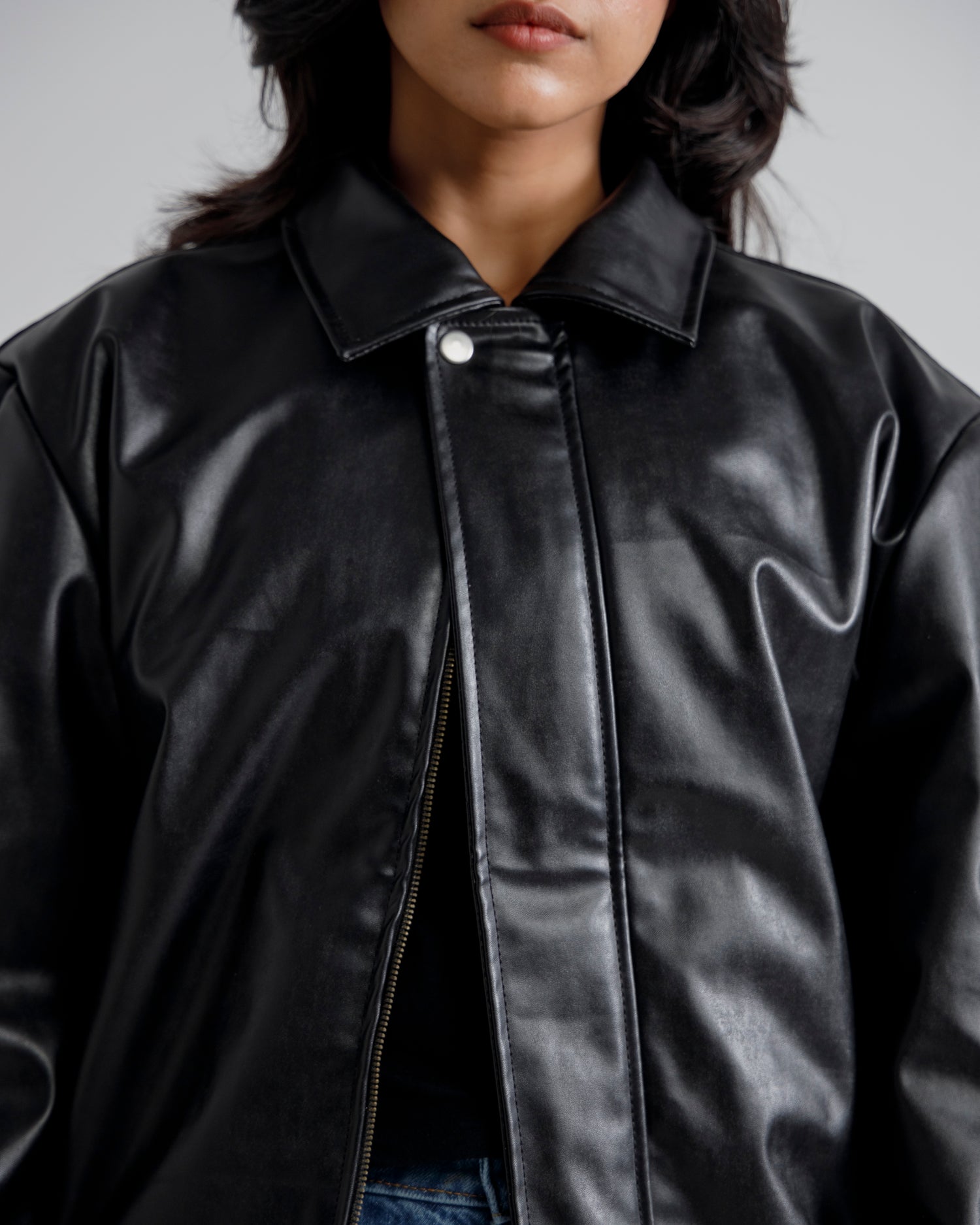 Cropped Harringon Jacket (blavk)