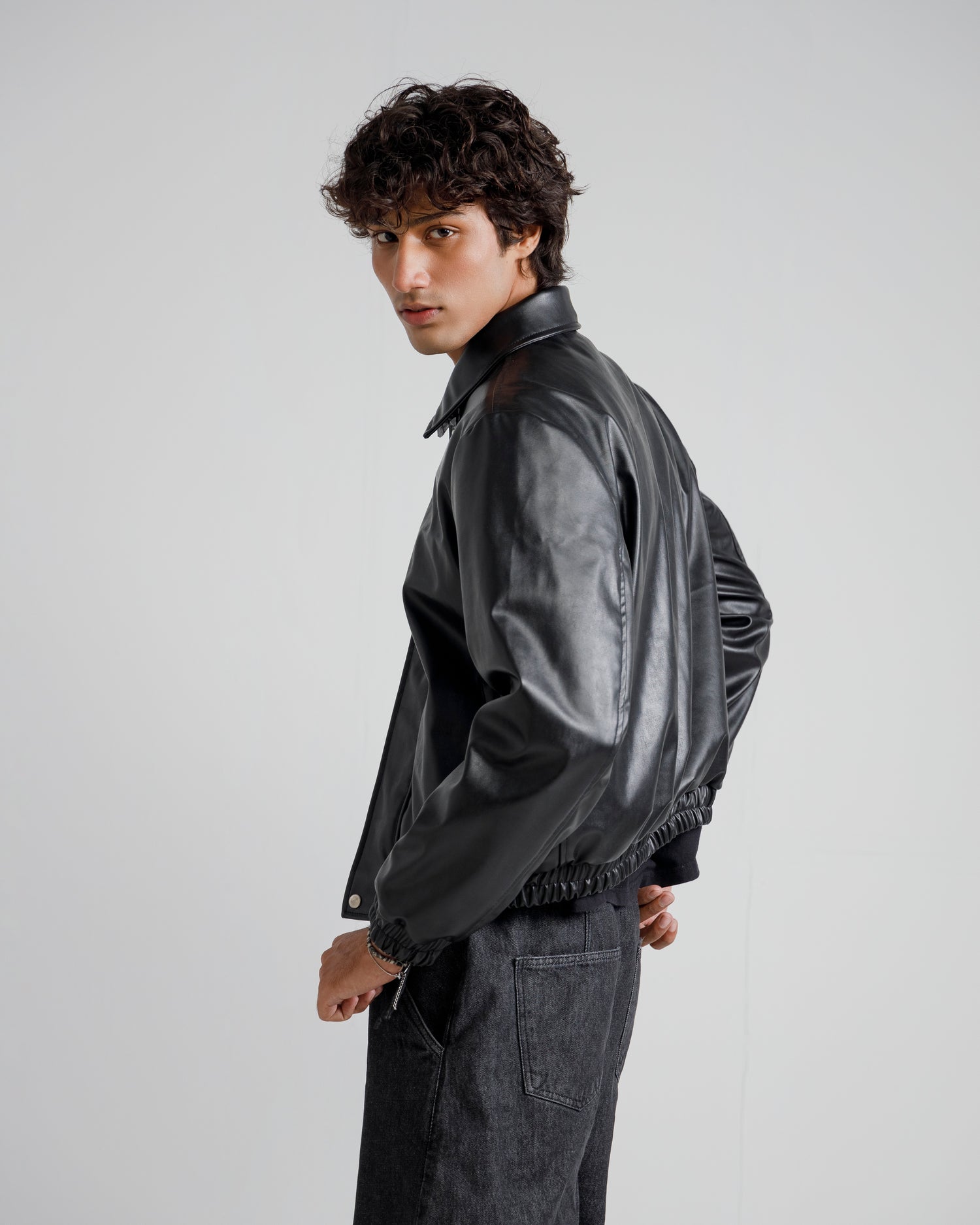 Cropped Harringon Jacket (blavk)