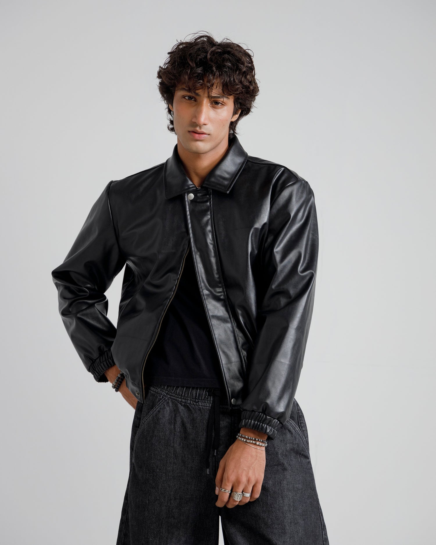 Cropped Harringon Jacket (blavk)