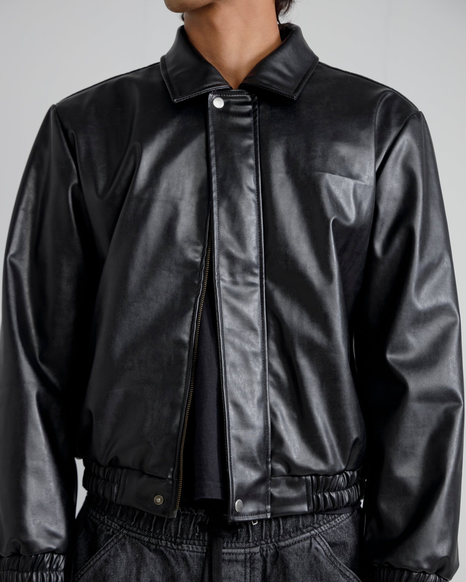 Cropped Harringon Jacket (blavk)